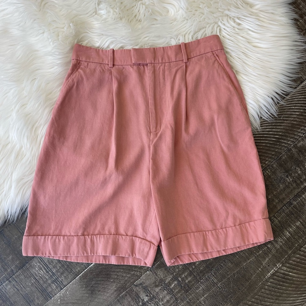 Everlane Pleated High Waisted Trouser Shorts Size 0